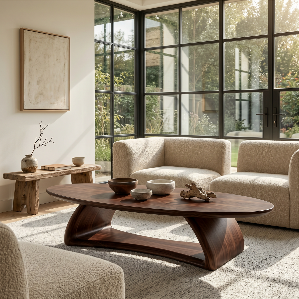 Contemporary Coffee Table With Artistic Sculptural Form For Living Room - view 3