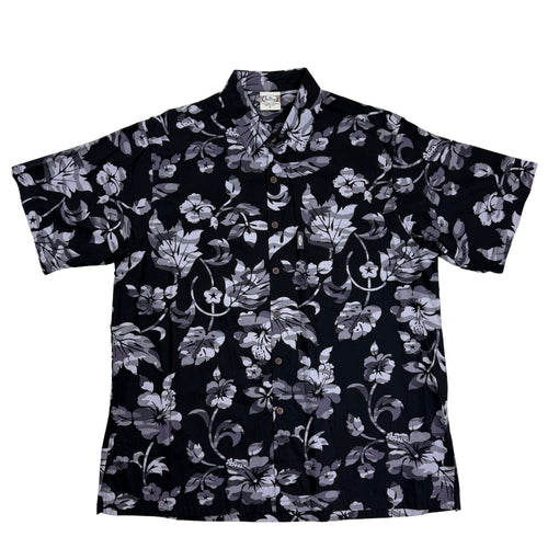 Aloha Camo (Black) Hawaiian Shirts