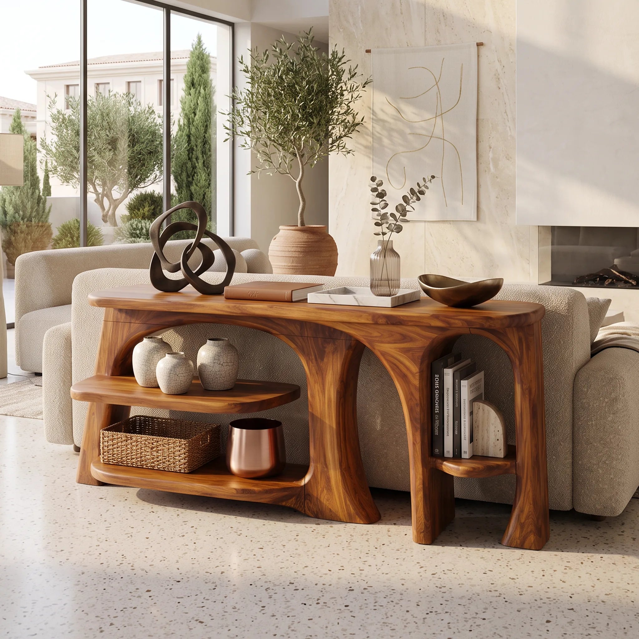 Contemporary Loop Console Table For Stylish Entryway