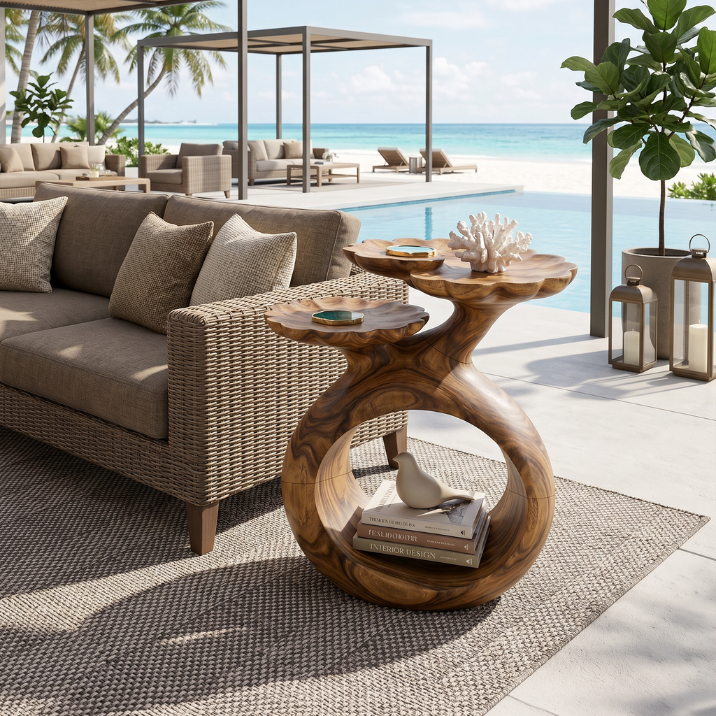 Coastal Twin Top Side Table Beach House