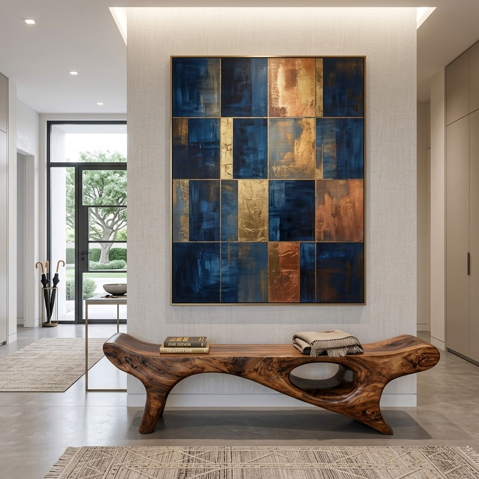 Artistic Bench For Living Room Or Entryway