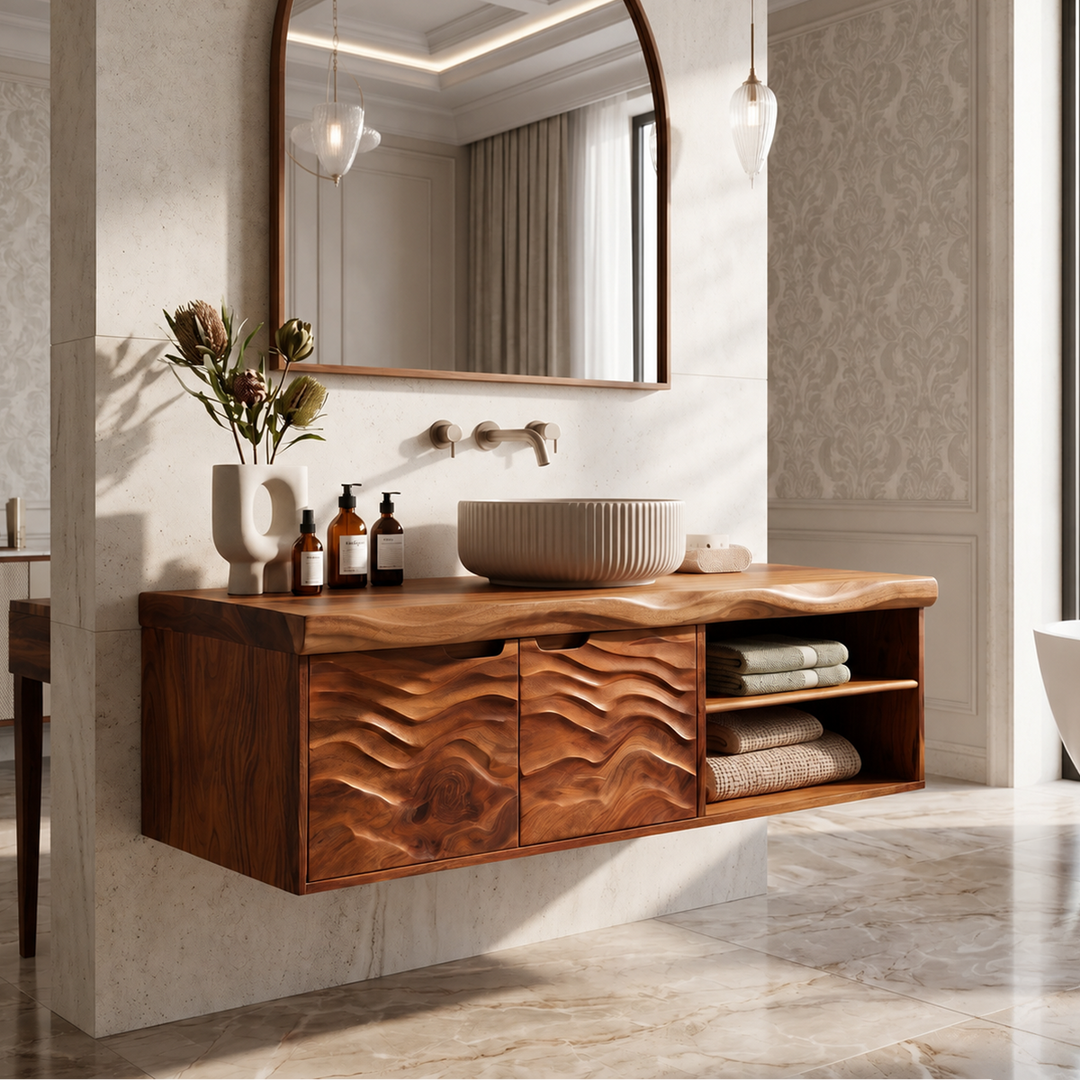 Contemporary Bath Cabinet Elegant Master Bathroom