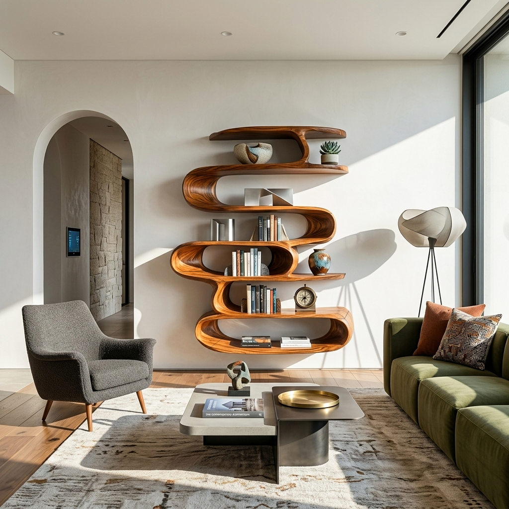 Elegant Wall-Mounted Shelf For Modern Home Decor - view 3