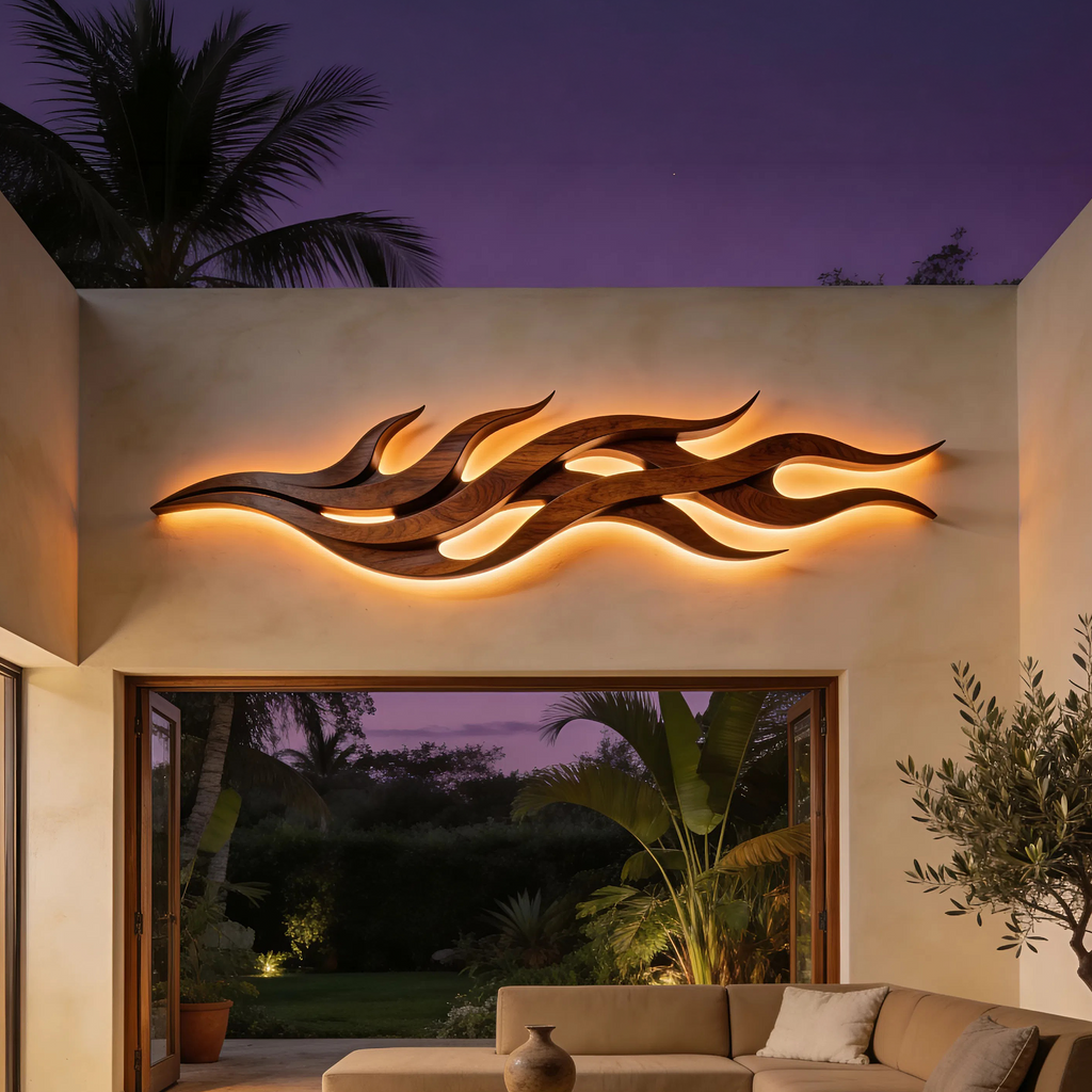 Contemporary Dimensional Wall Art For Executive Office Interior