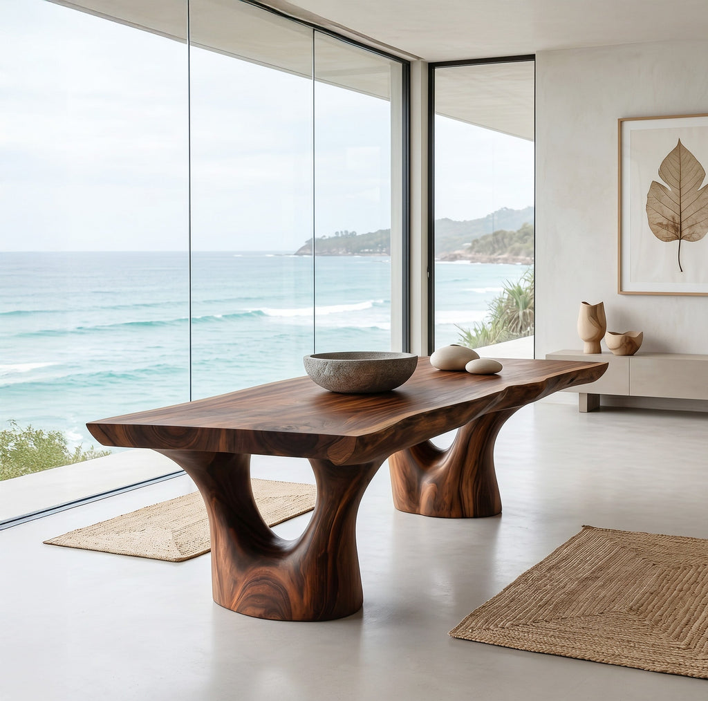 Elegant Sculptural Dining Table For Dining Room - view 3