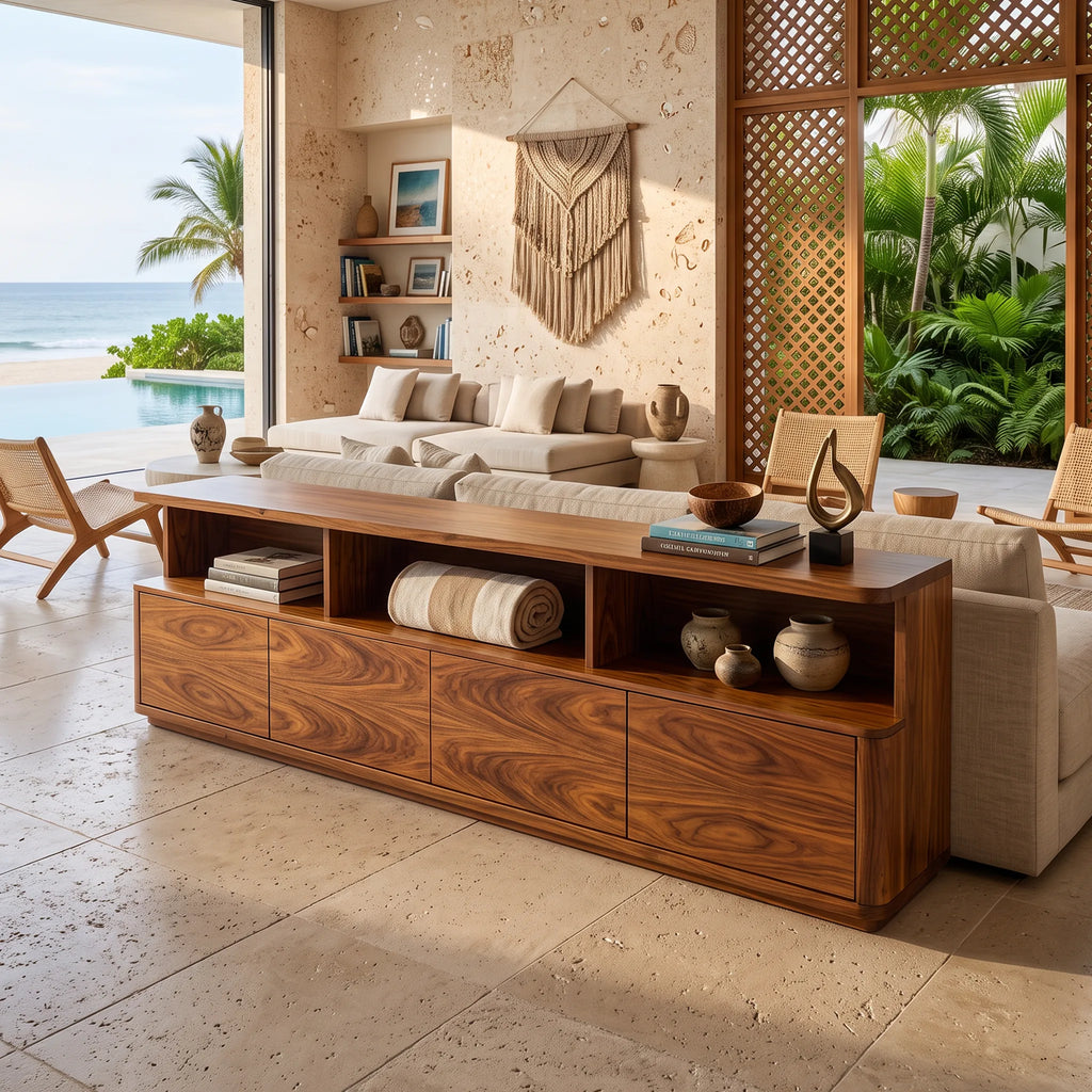 Contemporary Cabinet Console Table For Elegant Entryway