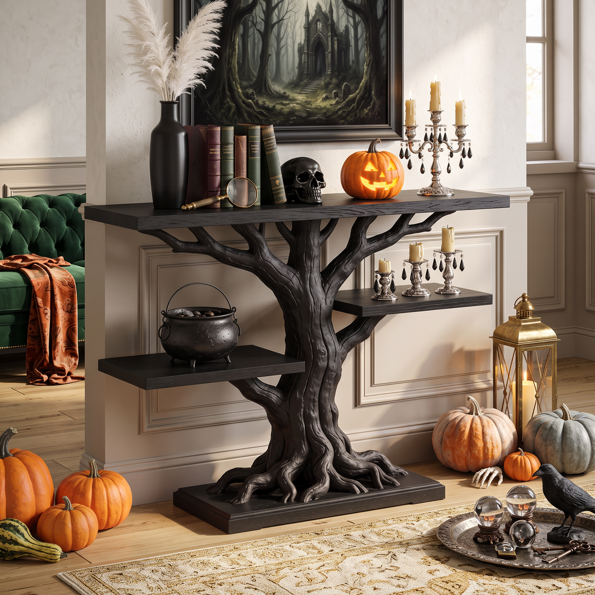 Contemporary Root Form Display Table For Halloween Furniture