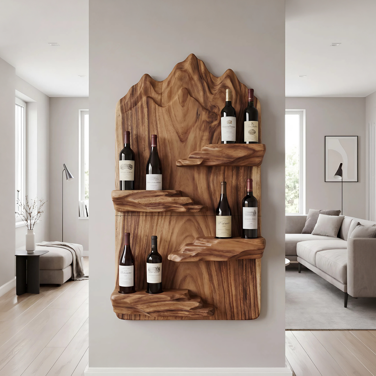 Contemporary Landscape Bottle Holder For Modern Interior
