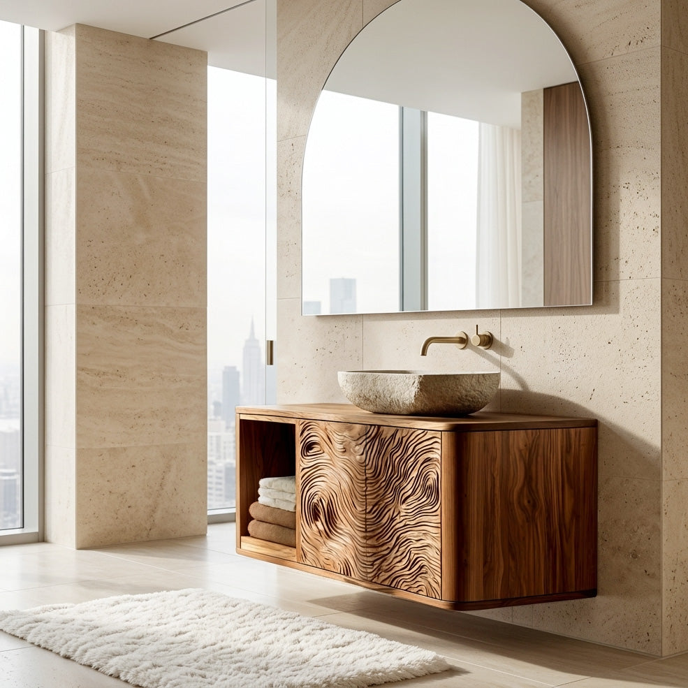 Contemporary Floating Bathroom Vanity For Spa Bathroom