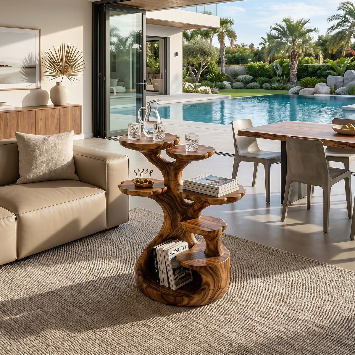Contemporary Multi Tier Side Table Modern Home