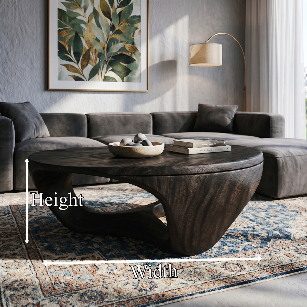 Contemporary Sculptural Coffee Table For Living Room And Lounge - view 8