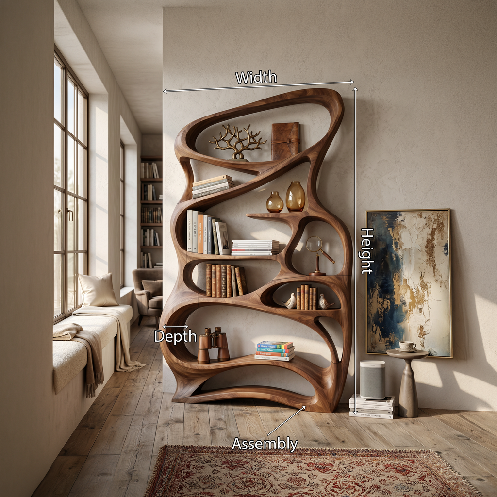 Contemporary Reading Shelf For Peaceful Reading Corner