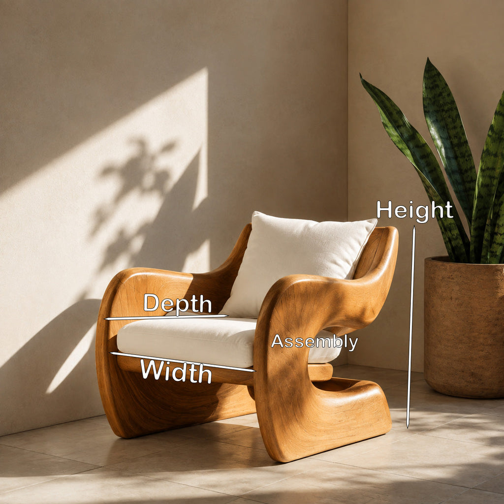 Artistic Sculptural Lounge Chair For Living Room Or Interior