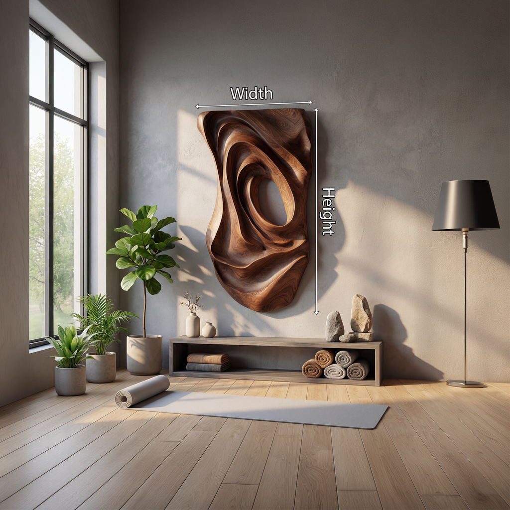 Contemporary Fluid Wall Art Panel For Entryway Interior