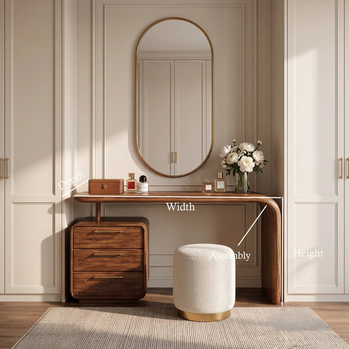 Contemporary Makeup Vanity For Statement Furniture Bedroom