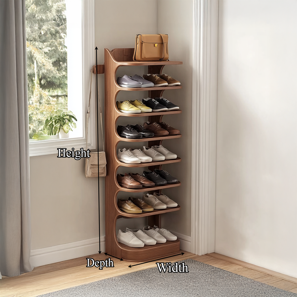Custom Shoe Rack Solid Wood Decor Home Gitf - view 8