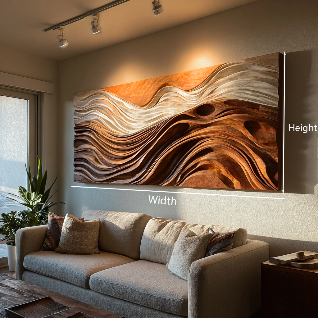 Contemporary Natural Wood Wall Art For Wall Decor