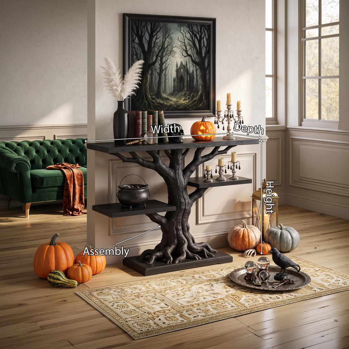 Contemporary Root Form Display Table For Halloween Furniture