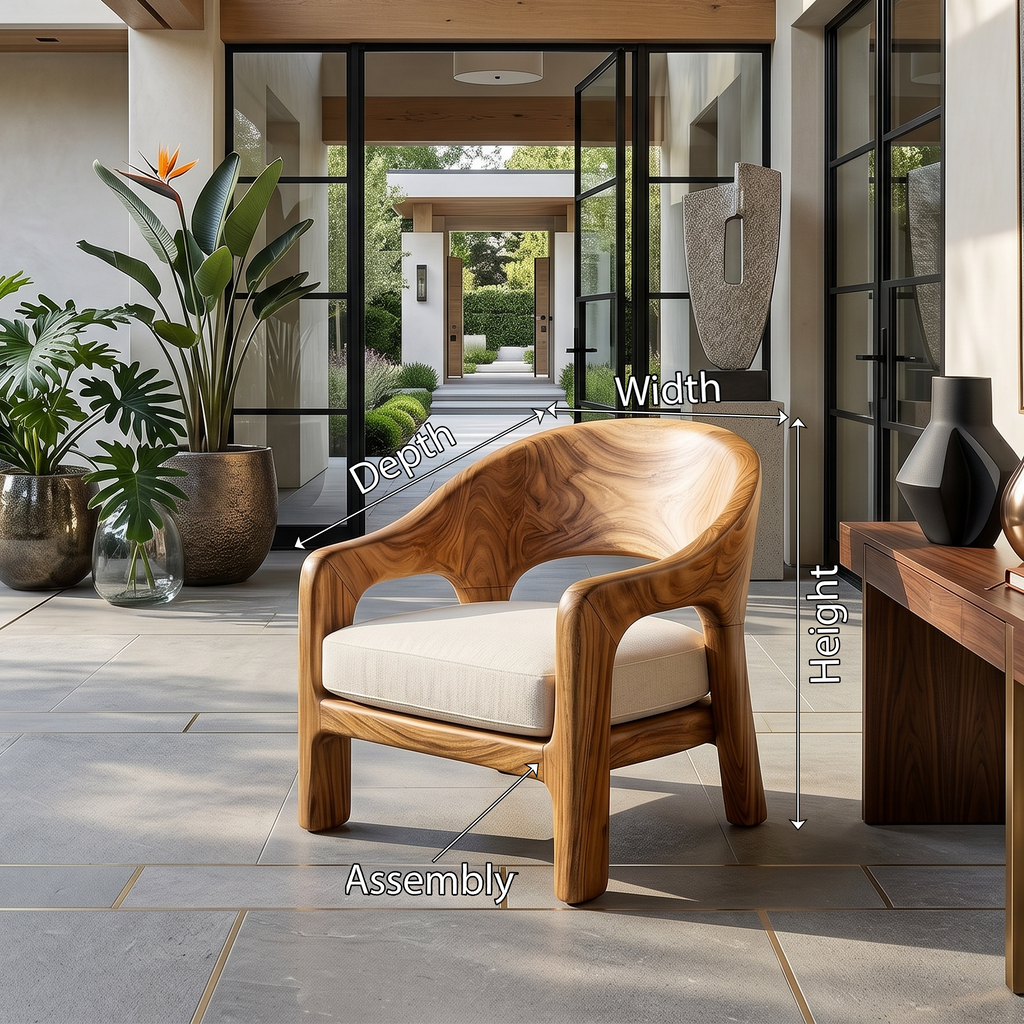European Contemporary Lounge Chair Luxury Bedroom - view 8