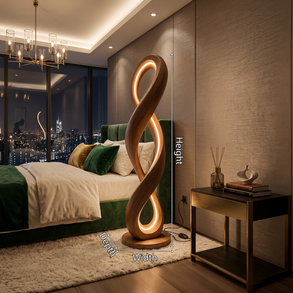 Contemporary Infinity Lamp With Table For Lounge