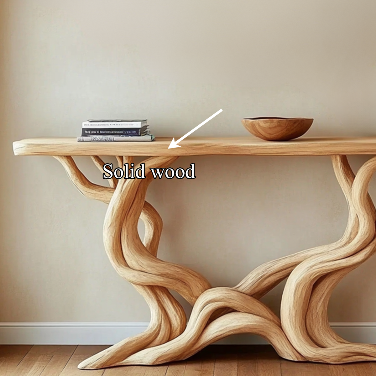 Farmhouse Console Table Solid Wood Handmade Gift - view 4