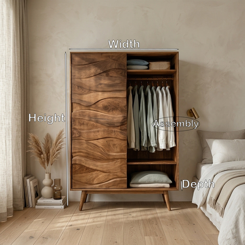 Artistic Sculptural Wardrobe For Bedroom Decor Interior