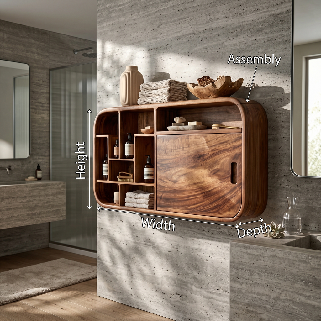 Contemporary Capsule Bathroom Cabinet Modern Bathroom