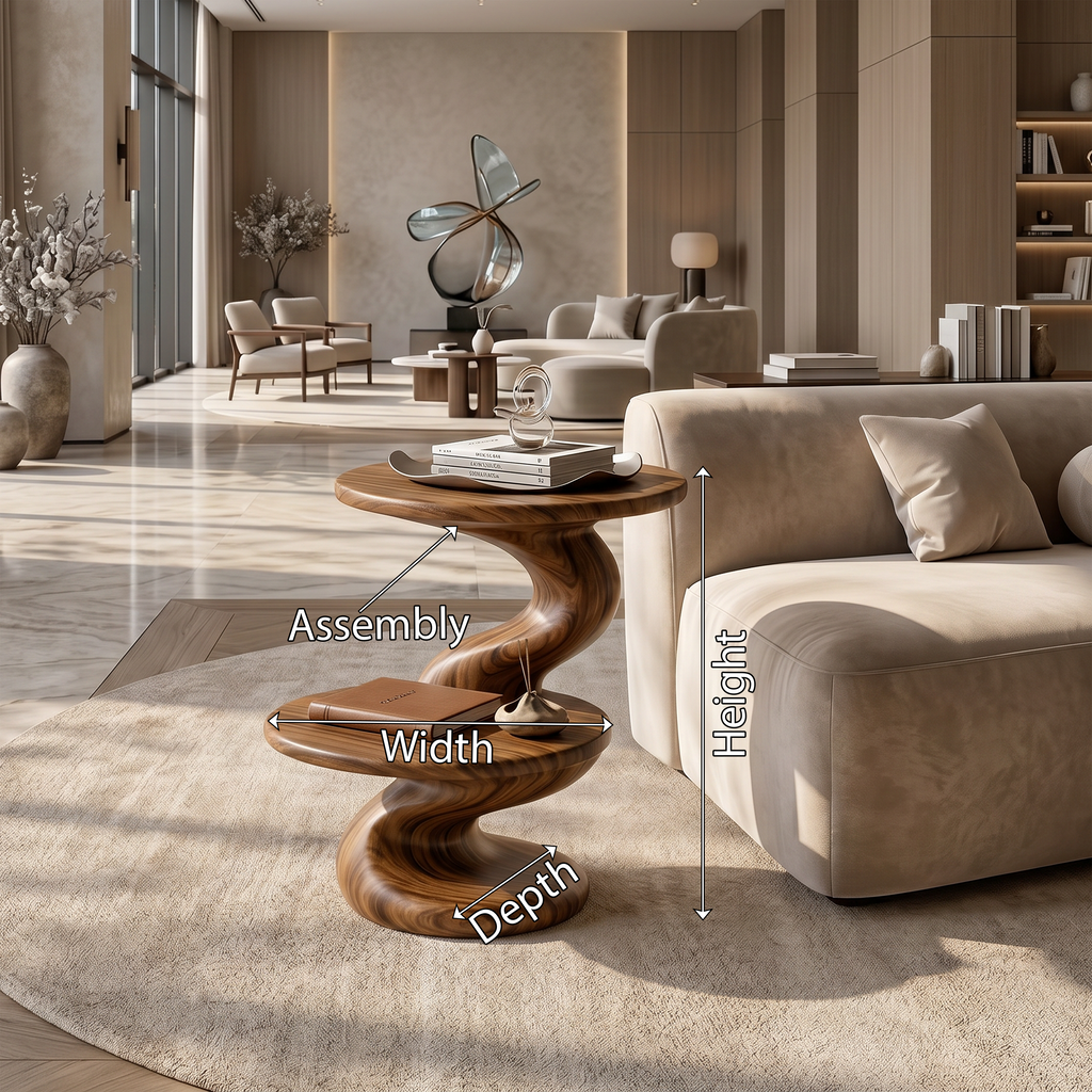 Contemporary Two Tier Side Table Modern Lounge - view 8