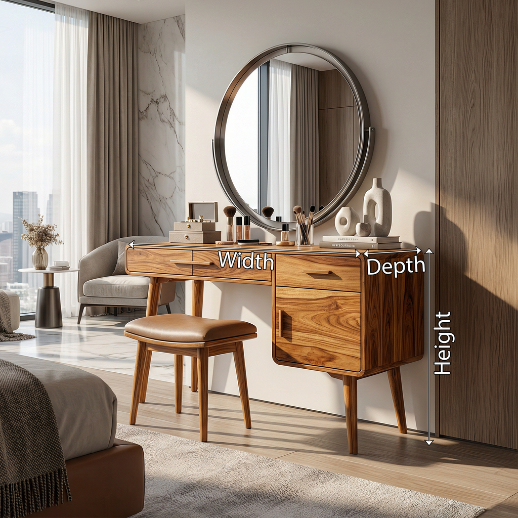 Contemporary Makeup Vanity Dressing Area Beauty Space Personal Area