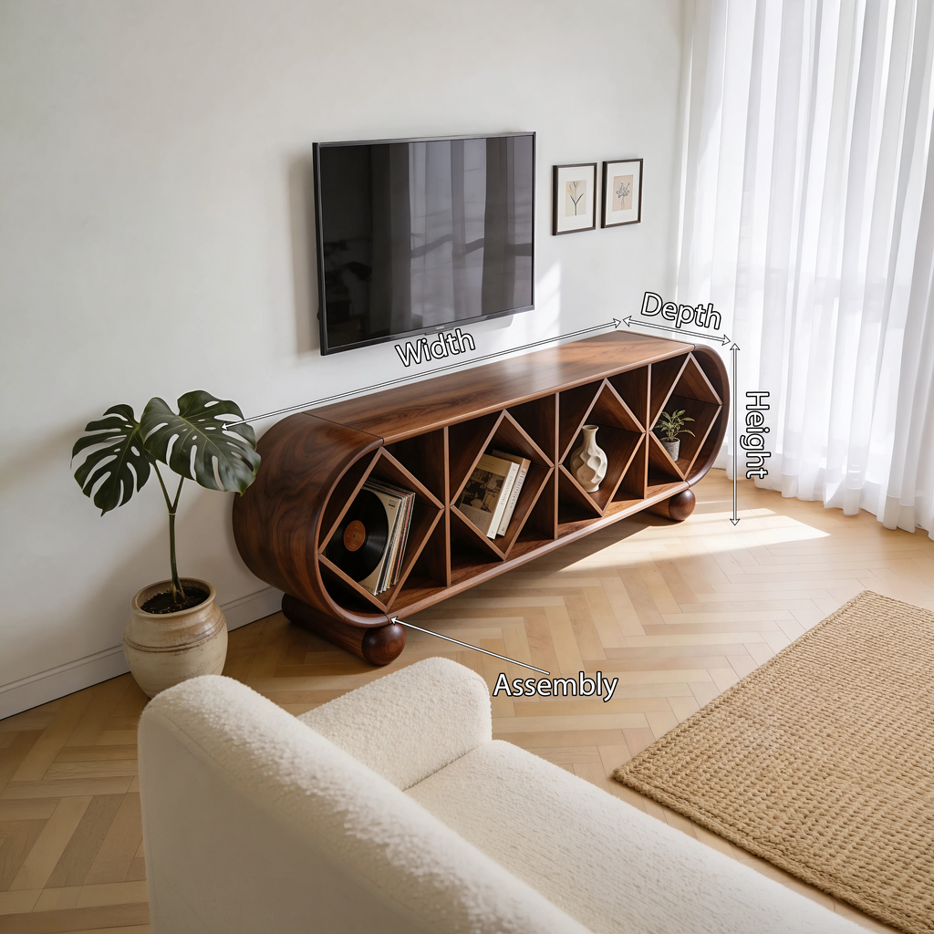 Contemporary Linear TV Console For Modern Living Space