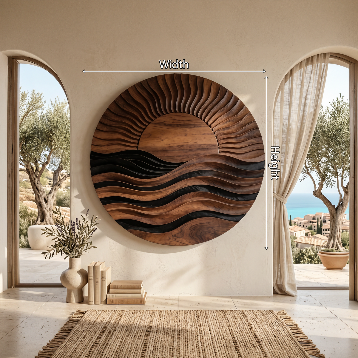 Contemporary Mountain Landscape Wall Art For Living Room