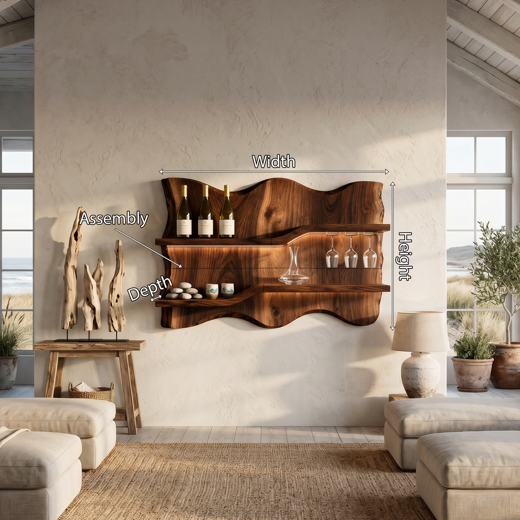Contemporary Bottle Storage Wine Rack For Dining Space