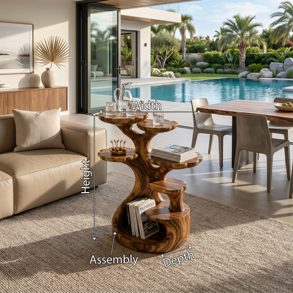 Contemporary Multi Tier Side Table Modern Home