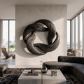 Abstract Circular Loop Wall Art For Living Room And Office - view 4