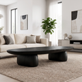 Contemporary Coffee Table With Artistic Column Form For Living Room And Lounge - view 4