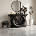 Contemporary Halloween Console Table With Sculptural Bat Design For Entryway And Living - view 4