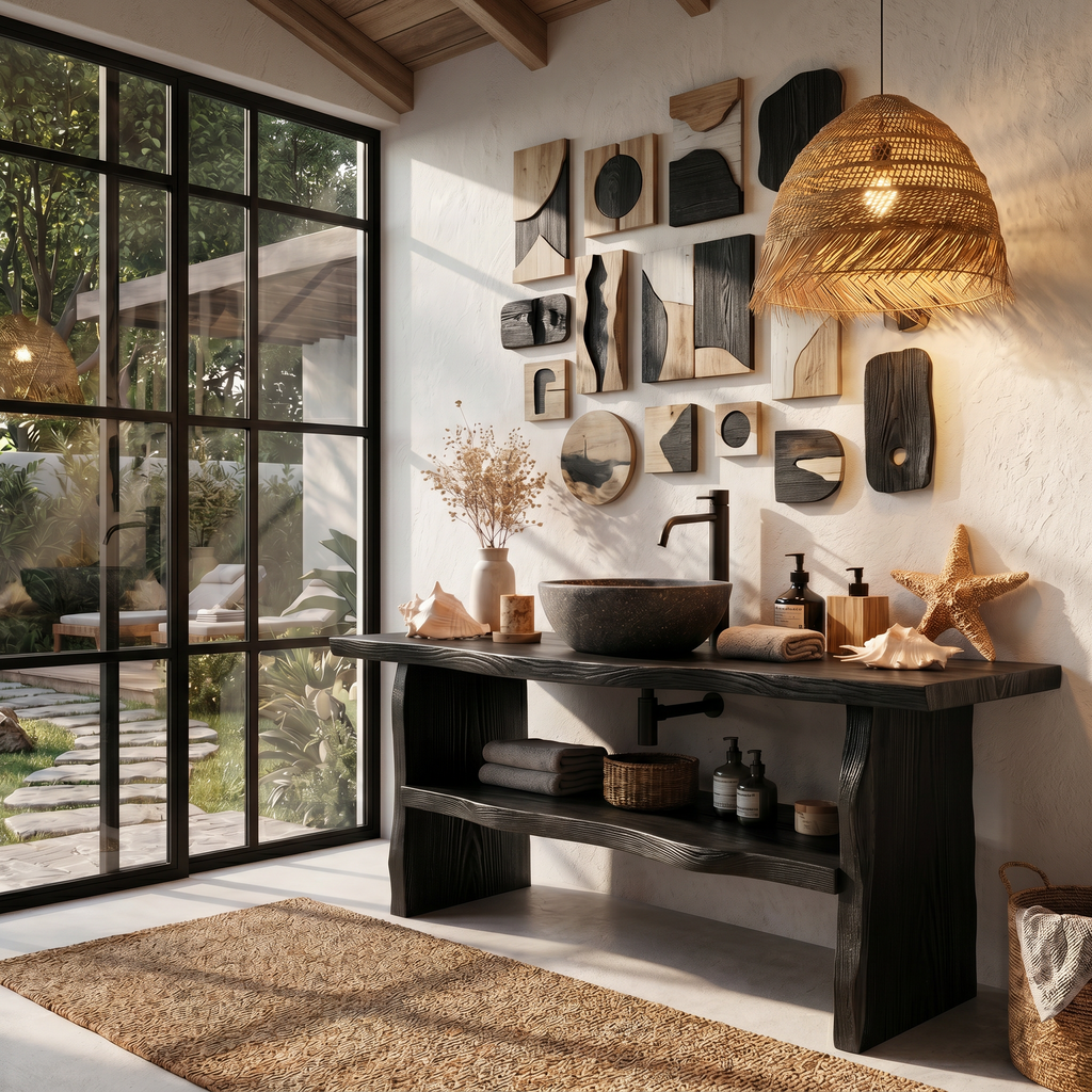Farmhouse Branch Bathroom Vanity Freestanding Sink Console - view 4