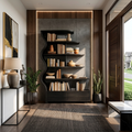 Contemporary Natural Wood Bookshelf For Interior Space