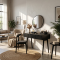 Boho Vanity Table Studio Apartment Makeup Area Dressing Space