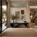 Architectural Bench Sculpted For Modern Hallway Decor