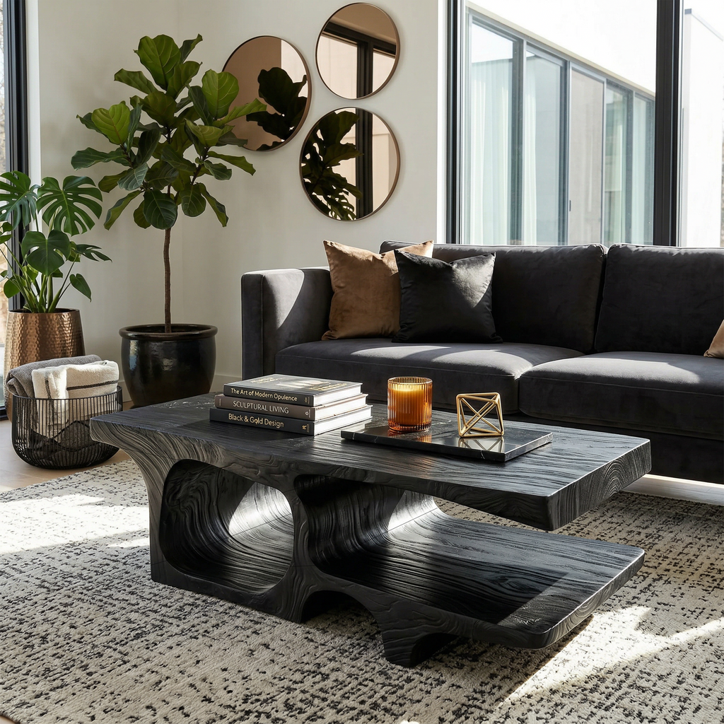 Coastal Wood Coffee Table For Beach House