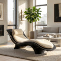 Contemporary Natural Wood Lounge Chair For Living Room