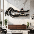 Coastal Wall Wine Rack For Beach House