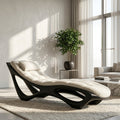 Artistic Natural Wood Lounge Chair For Relaxing Space
