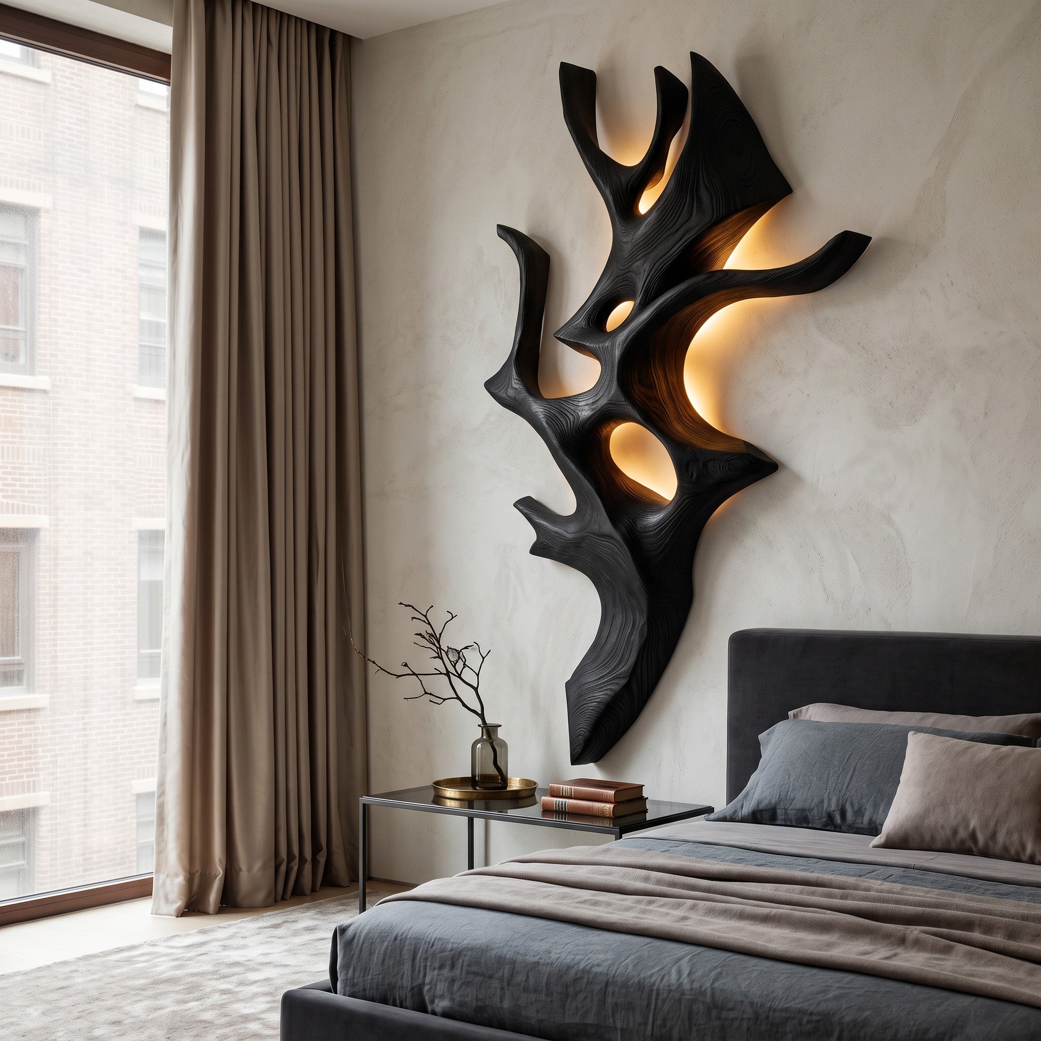 Architectural Wall Light With Integrated LED For Bedroom