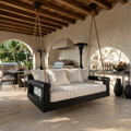 Contemporary Hanging Sofa Swing City View Luxury Apartment
