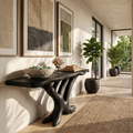 Contemporary Loop Console Table Modern Hallway