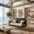 Contemporary Sculptural Back Indoor Swing Reading Corner Interior
