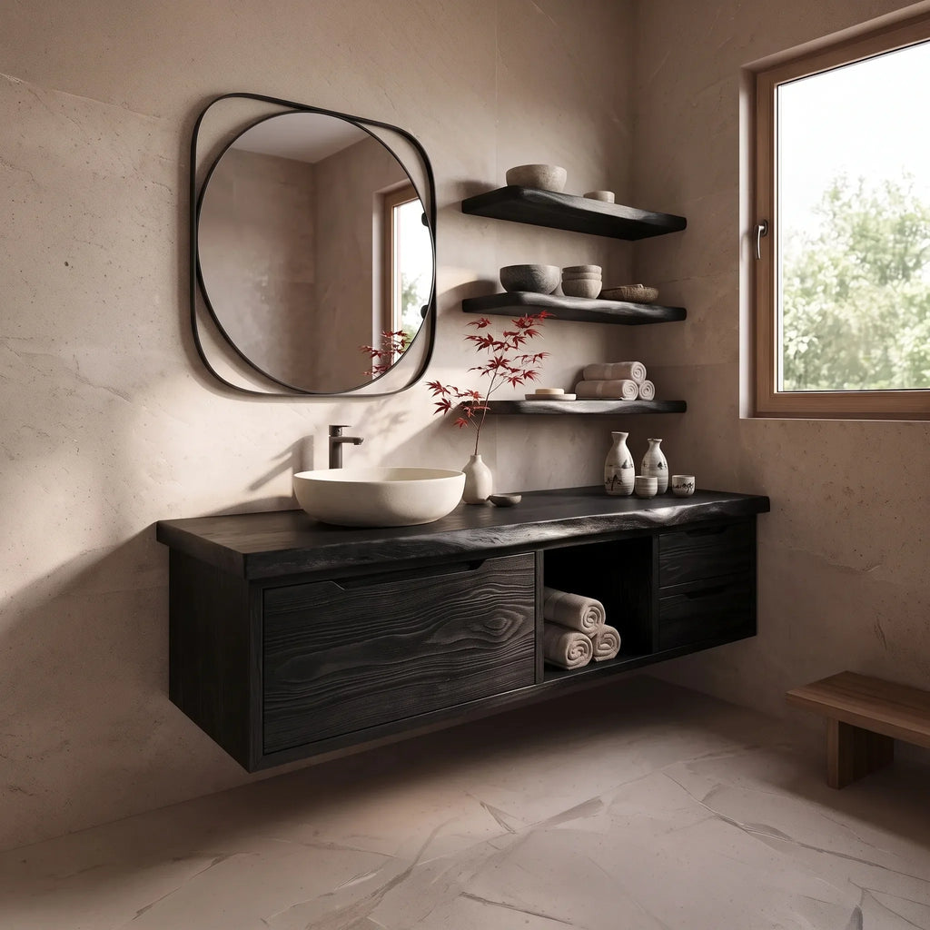 Contemporary Double Sink Bathroom Vanity Modern Ensuite