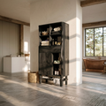 Contemporary Curved Display Cabinet Lake House